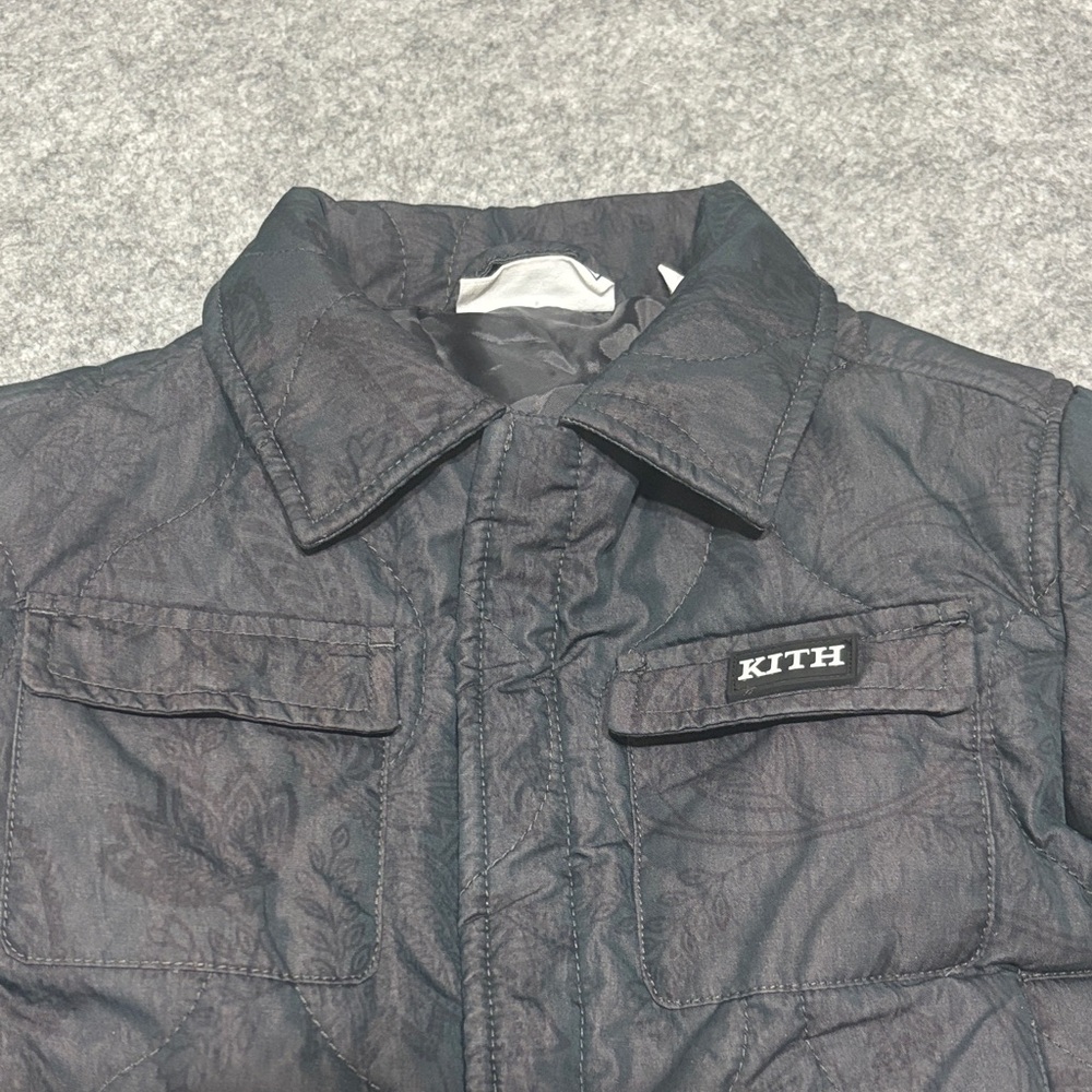 Kith Black Quilted Toddler Jacket